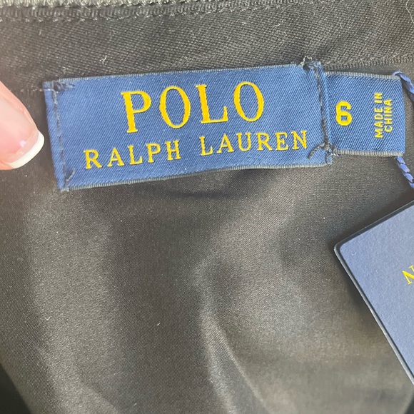 Ralph Lauren Women's Black A-Line Lamb Leather Skirt/Silk Inlining Sz 6 - Picture 3 of 8